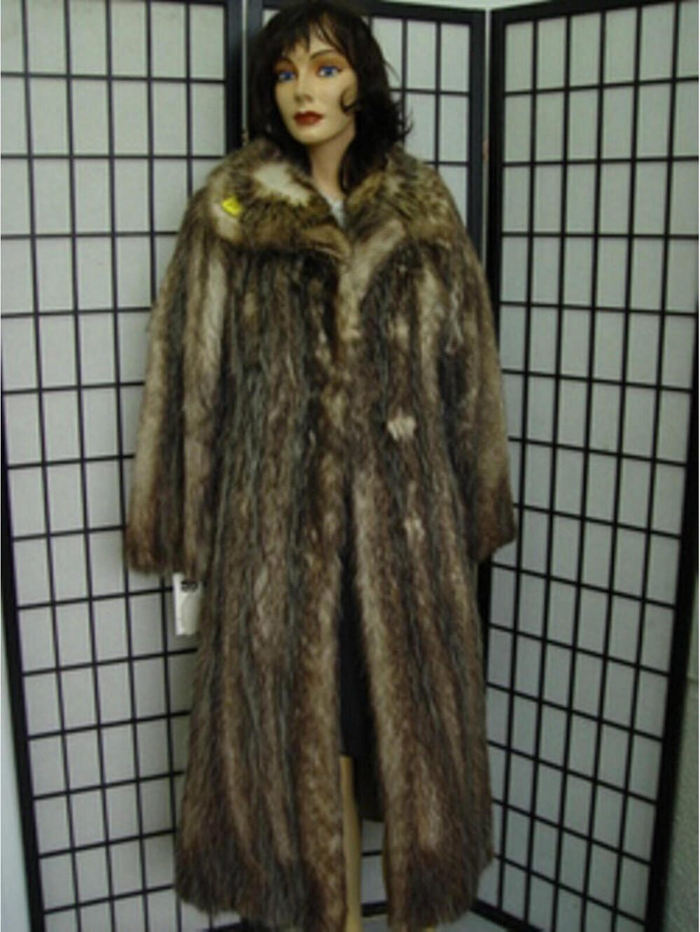 MINT NATURAL OPOSSUM CANADIAN FUR COAT JACKET WOMEN WOMAN SIZE 2-4 PETITE
